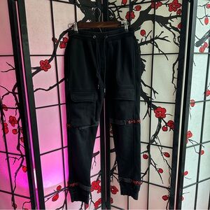 8&9 MFG Co. Black Cargo Joggers – Medium